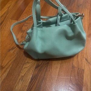 Elegant Mint Green Shoulder Bag with crossbody strap